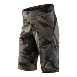 Troy Lee Designs Flowline Short Kids' in Spray Camo Army